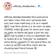 Silvia Kucherenko sa pustila do novinárky.