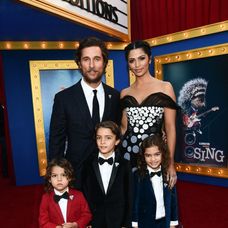 Matthew McConaughey s rodinou.