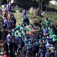 Pohreb maorijského kráľa Tuheitiu