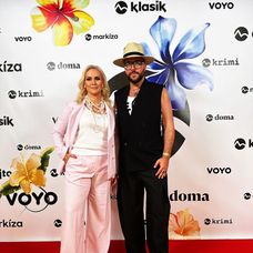 Andrea Macáková a Michal Borec na Summer media party 2024