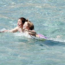 Shakira si užívala rodinný čas.