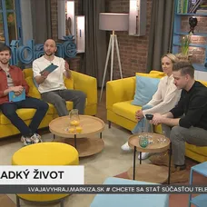 Vladimír Polívka a Petra Hřebíčková v Teleráne o komédii Sladký život