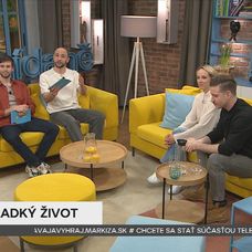 Vladimír Polívka a Petra Hřebíčková v Teleráne o komédii Sladký život