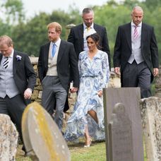 Meghan Markle spolu s princom Harrym na svadbe.