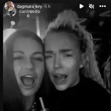 Dagmar oslavovala s kamarátkou