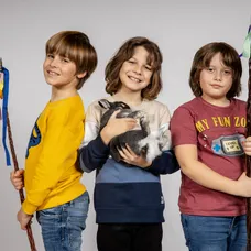 Detské seriálové hviezdy si veľkonočné fotenie užívali