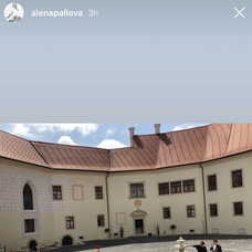 Krásne nádvorie zámku.