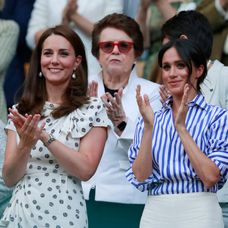 Kate Middleton (36) a Meghan Markle (36) na ženskom finále Wimbledonu.