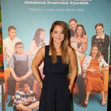 Kristína Svarinská na premiére filmu Striedavka