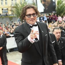 Johnny Depp na záverečnom ceremoniáli 55. ročníka MFF KV