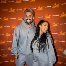 Josef Kůrka a Angie Mangombe na premiére