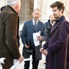 Peter Sagan s pápežom Františkom.