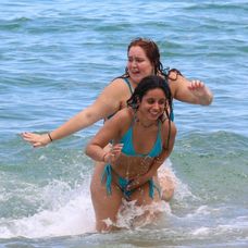 Camila Cabello si užila deň na pláži 