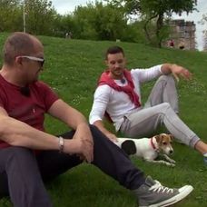 Sandy na nakrúcaní 