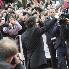Johnny Depp na záverečnom ceremoniáli 55. ročníka MFF KV