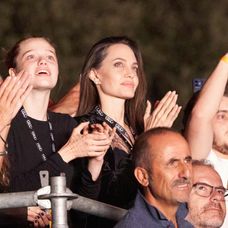 Angelina s dcérou na koncerte