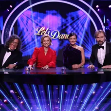 Richard Genzer, Tatiana Drexler, Laura Arcolinová a Ján Ďurovčík v šou Let's Dance