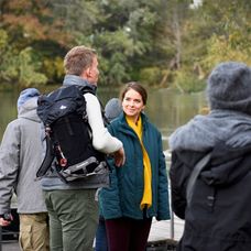 Kristína Svarinská a Juraj Bača počas nakrúcania Rexa