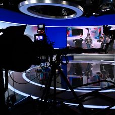 Prípravy volebnej noci na Markíze.