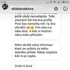 Správa od útočníka