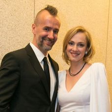 Monika Hilmerová s manželom Jarom Bekrom