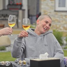 Žaneta Skružná s rodinou.