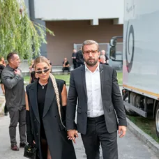 Dominika Cibulková s manželom Michalom Navarom