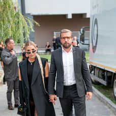 Dominika Cibulková s manželom Michalom Navarom