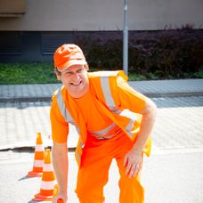 Peter Brajerčík ako cestár