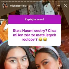 Naomi a Mishala sestry určite nie sú. 