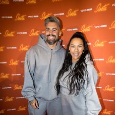 Josef Kůrka a Angie Mangombe na premiére