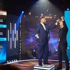 Marián Petický a Maroš Molnár počas galavečera šou Extrémne premeny Slovensko: Druhá šanca na život