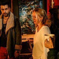 Jan Volarič a Petra Hřebíčková na nakrúcaní filmu Príliš osobná známosť