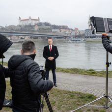Michal Kovačič (zákulisie nakrúcania televíznej upútavky)