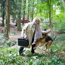 Kaskadérka Klára Coufalová s Rexom