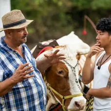 Hospodár Martin Bagar a Minh Nguyen Anh v šou Farma
