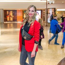 Milena Minichová na premiére filmu Ježko Sonic