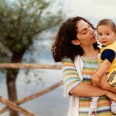 Malinký Giovanni s maminou