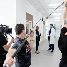 Lívia Bielovič a Ján Koleník počas prvého dňa nakrúcania 3. série.
