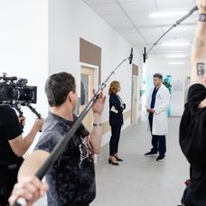 Lívia Bielovič a Ján Koleník počas prvého dňa nakrúcania 3. série.