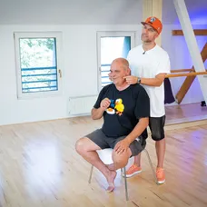 Nela Pocisková a Miňo Kereš na tréningu