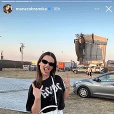 Maca Zábranská na koncerte AC/DC