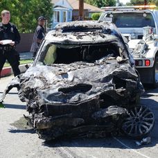 Auto po nehode Anne Heche