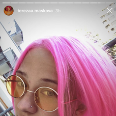 Tereza Mašková po nafarbení