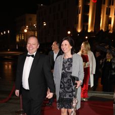 Generálny riaditeľ TV Markíza Matthias Settele s partnerkou