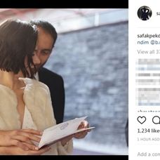 Şafak Pekdemir s manželom. Svadobná fotografia je dnes zo sociálnej siete preč.