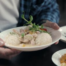 Na nože - Soté s broskyňou