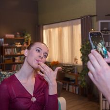 Výroba fotografie do Františkovho mobilu