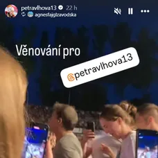 Petra Vlhová si užila koncert Pavla Haberu