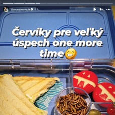 Simona Salátová pripravuje synovi bláznivé desiate. Nechýbali aj červíky.